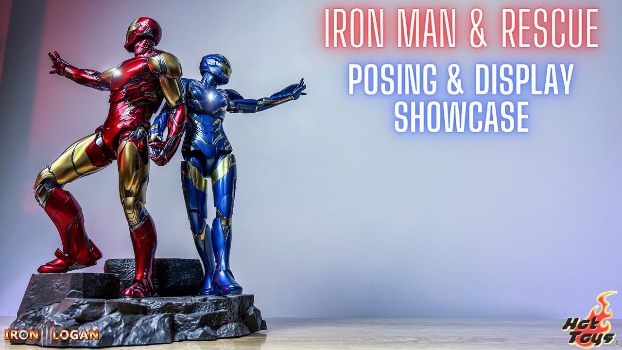 Hot Toys Iron Man & Rescue Posing Showcase