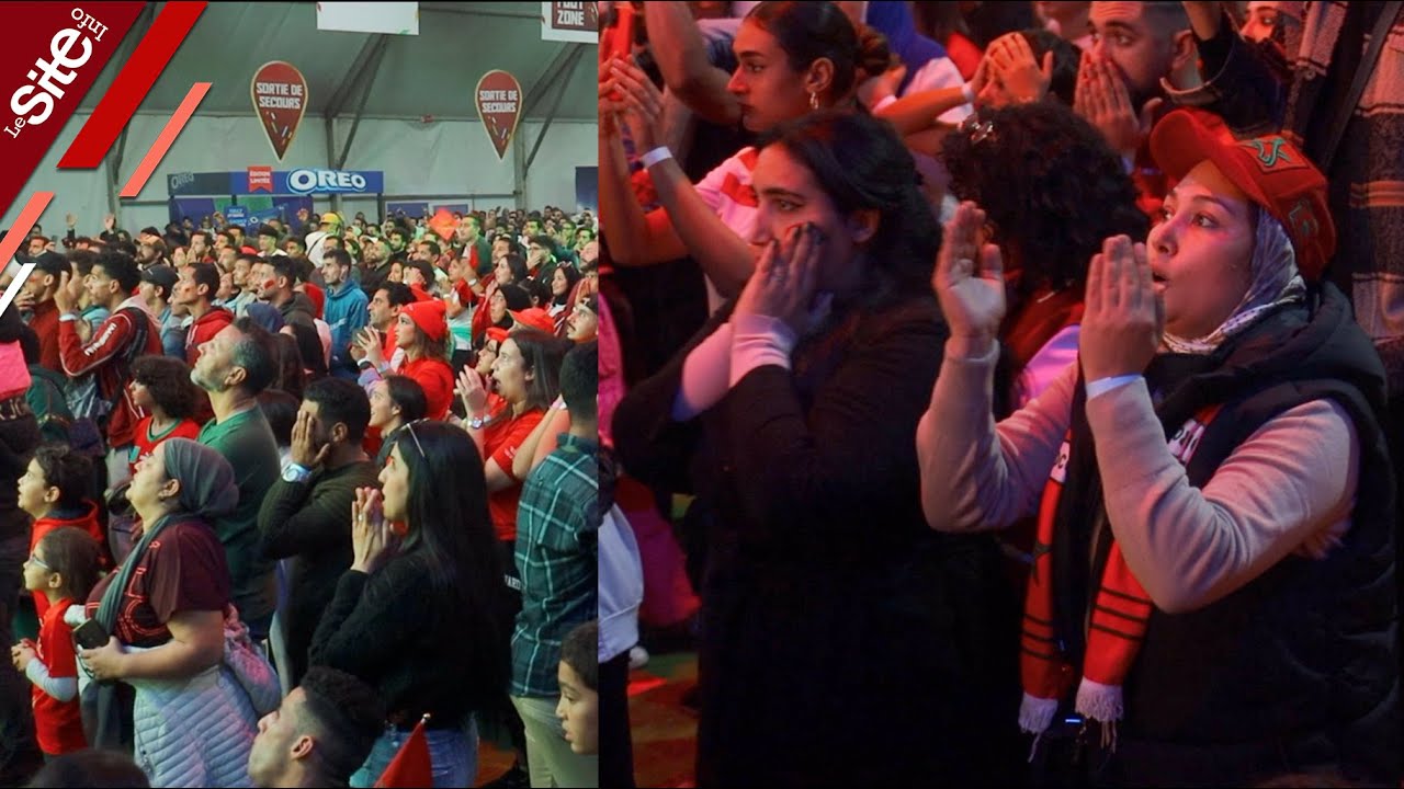 شاهد ردة فعل الجماهير المغربية أثناء تسجيل لاعبي المنتخب الوطني لركلات الترجيح في مرمى إسبانيا