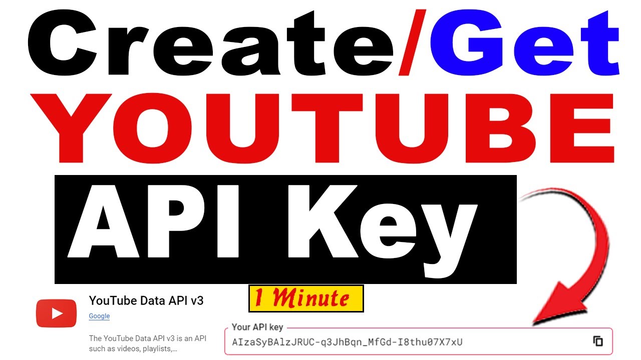How to Get YouTube API Key 2024 | Create YouTube API Key ( YouTube Data API v3 )