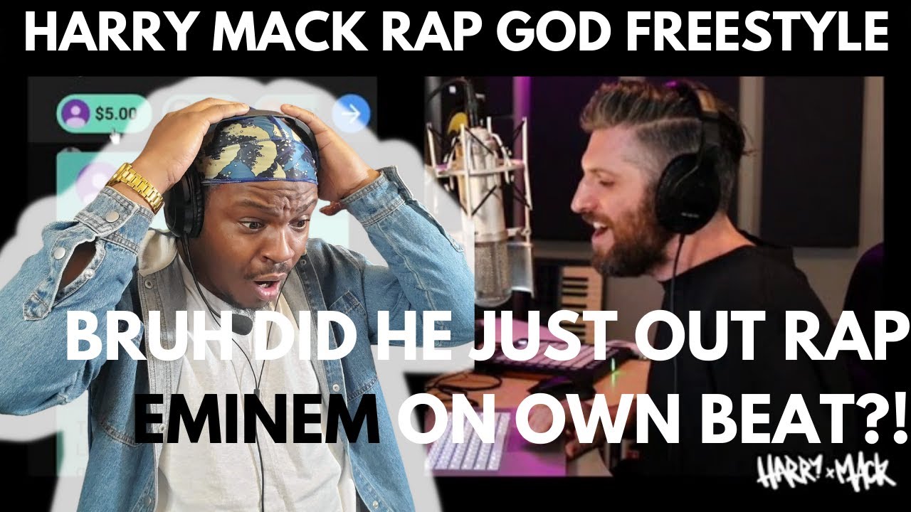 FIRST TIME WATCHING HARRY MACK RAP GOD FREESTYLE