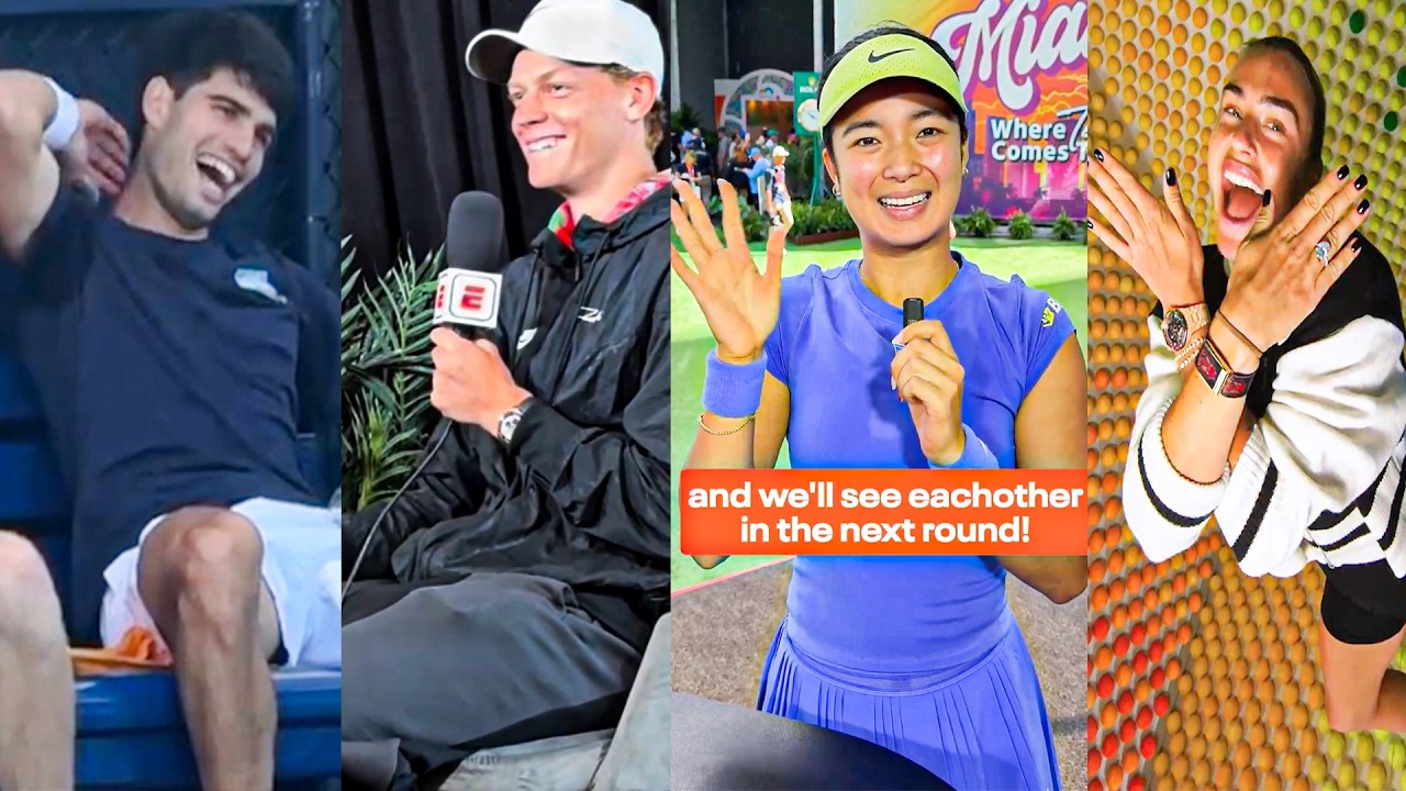 Alcaraz, Sinner, Alex Eala, Sabalenka, WTA & ATP Hilarious Moments | Miami 2026