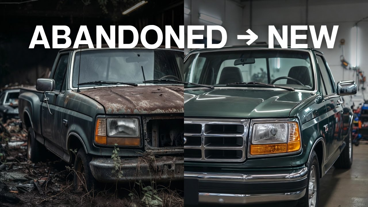 ASMR Car Restoration! Restoring a FORD F-150 from Total Damaged to Like A New One.