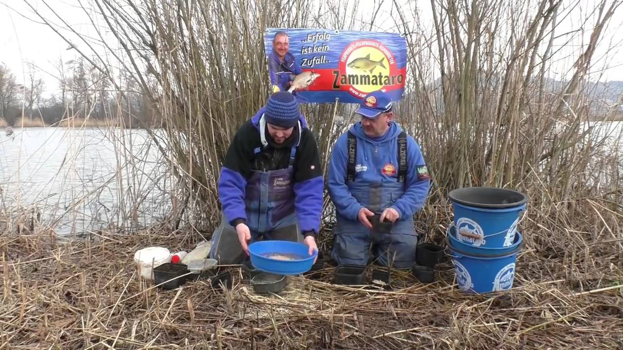 Michael Zammataro und Julian Feuerlein beim Stillwasser Feedern