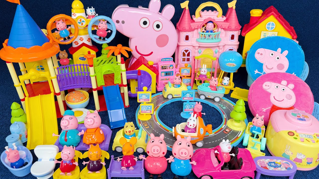 12 Minutes of super satisfying unboxing: Peppa Pig's Windmill Park Toys World .ASMR | Review Toys 