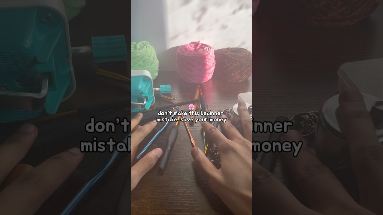 5 tools you need to crochet 🌸 | materials for beginners #crochet #beginner #amigurumi