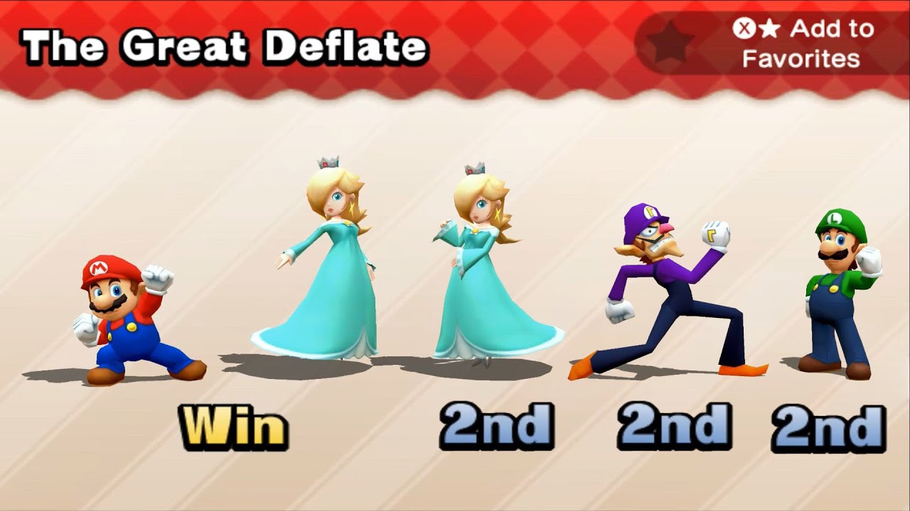 Mario Party The Top 100 – Mario vs Rosalina vs Waluigi vs Luigi | The Great Deflate