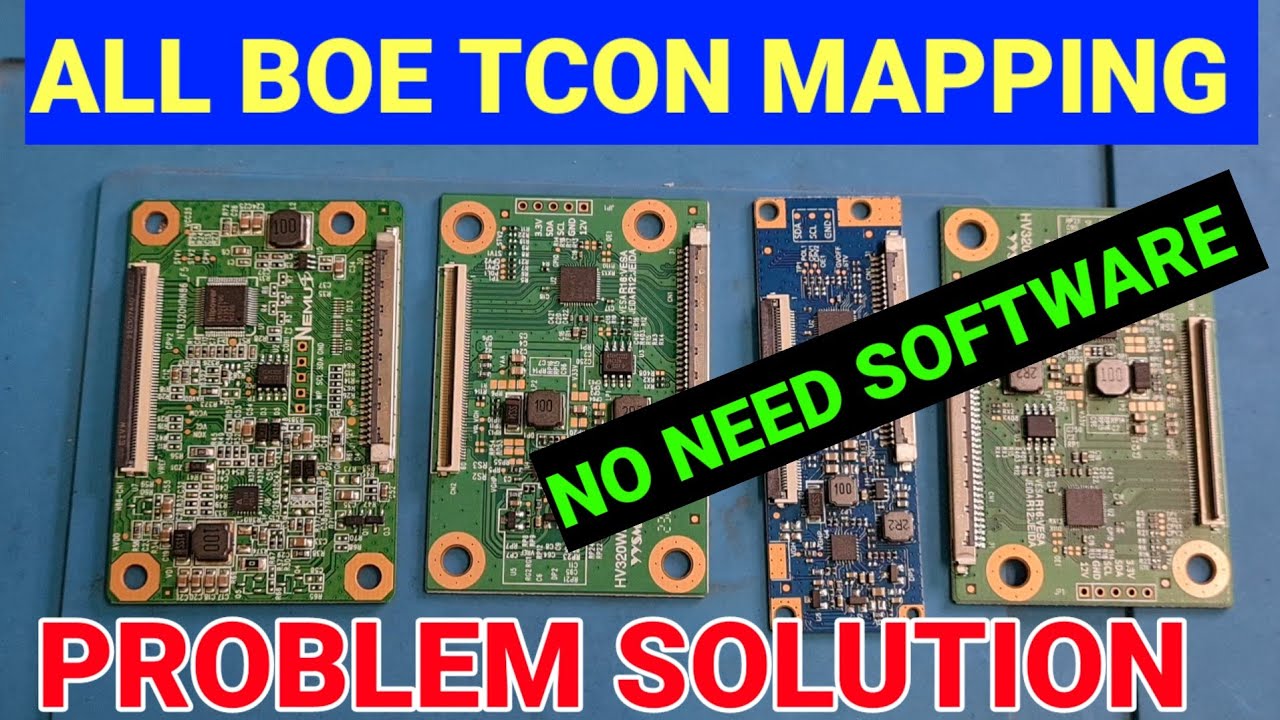 BOE  PANEL OR DISPLAY TCON MAPPING PROBLEM SOLUTION || HOW TO FIX MAPPING PROBLEM BOE PANEL ||