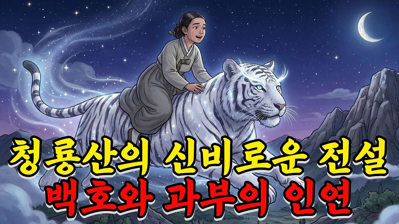 청룡산의 신비로운 전설 백호와 과부의 인연 #야담 #전래동화 #전설 #보은