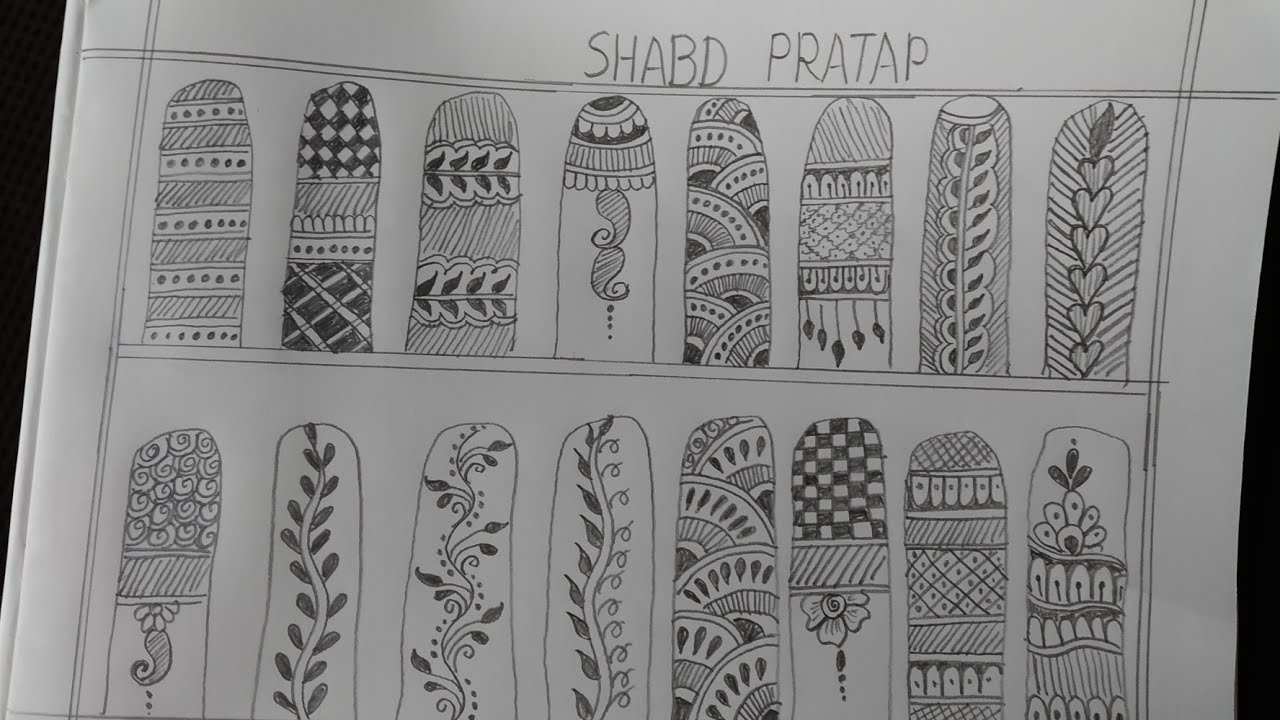Mehandi class for Beginners day 4th (finger's Design)