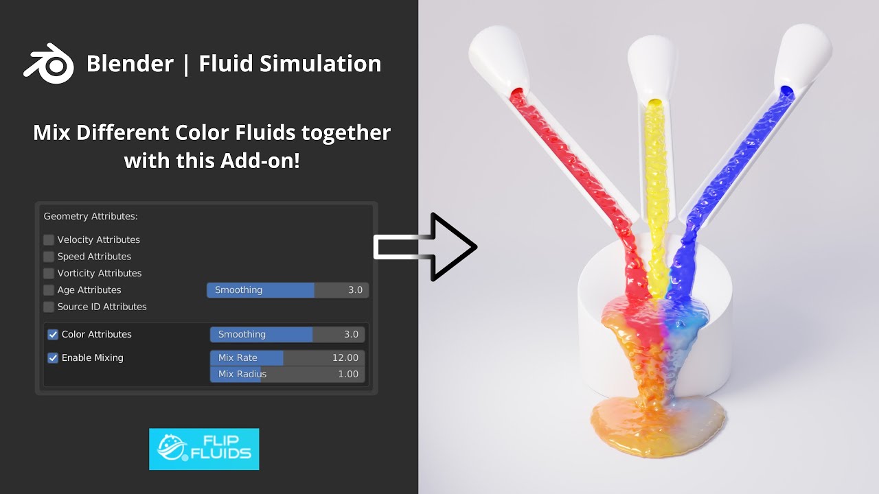 How to Mix Different Color Liquids in Blender
