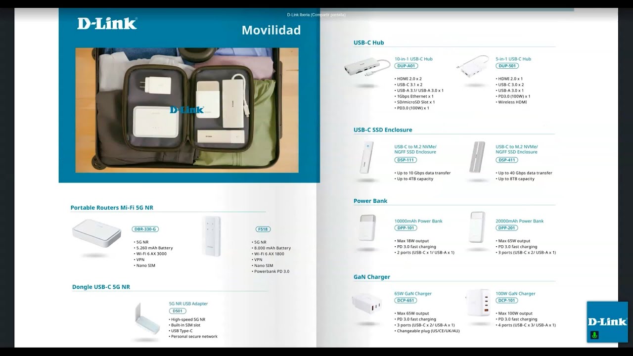 D Link Webinar Perifericos Movilidad Oficina en Casa