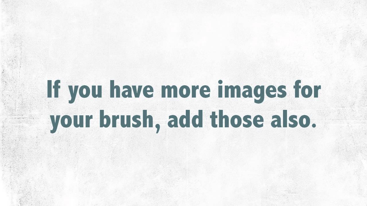 Create your own spray brushes