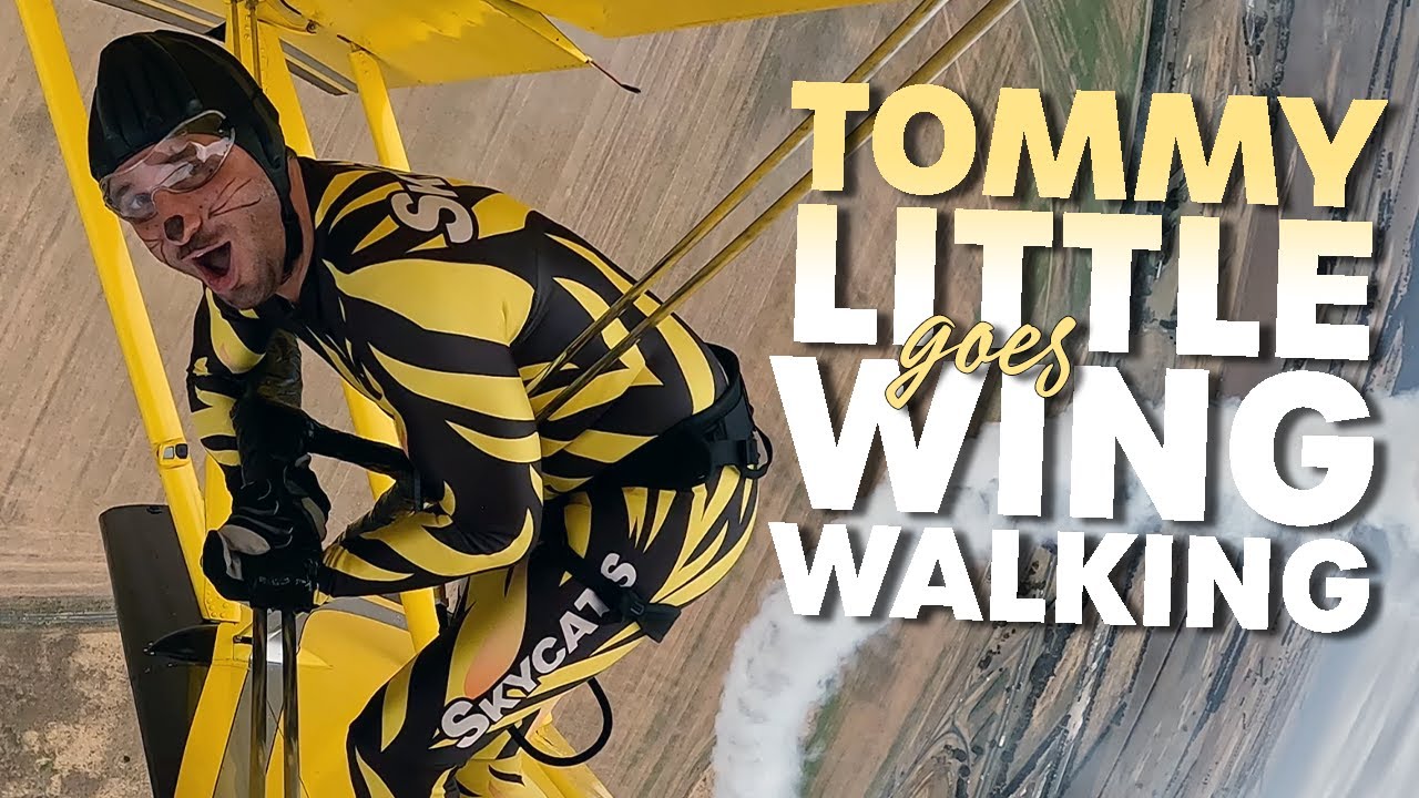 Tommy Little Walks On An Aeroplane Wing IN THE AIR | Carrie & Tommy