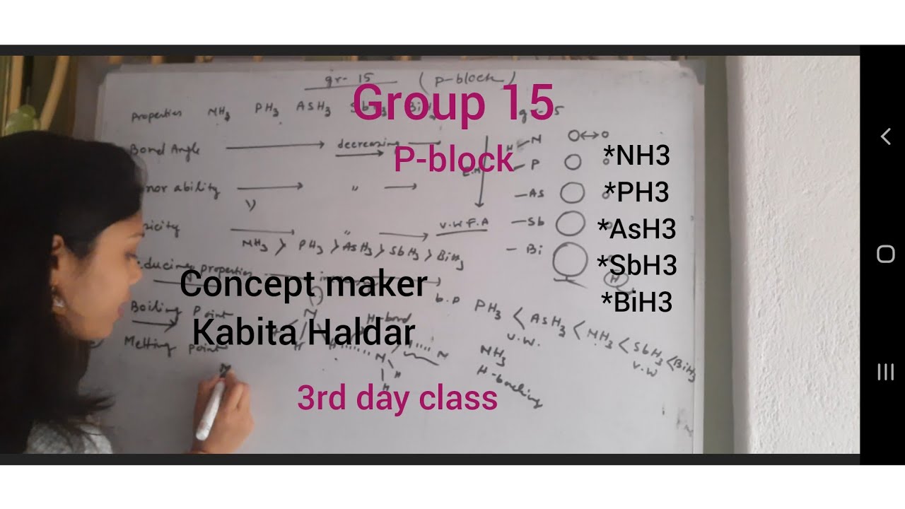 group 15/ P-block/ tri-hydrides/ properties/ for class 11-12/JEE-MAIN AIEEE B.Sc