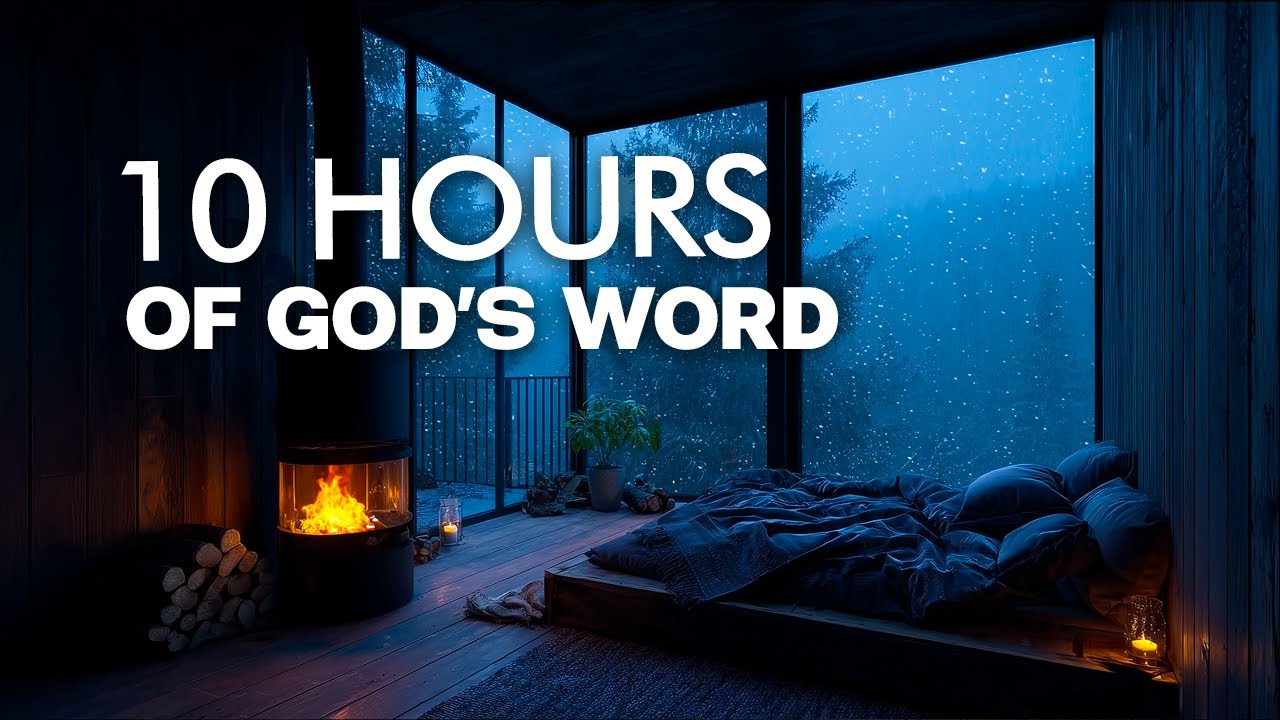 Nighttime Healing Scriptures with Rain | Let God Bring You Peace