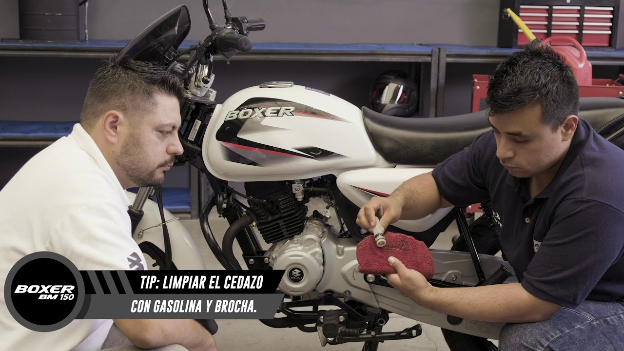 Boxer BM150: Cómo cambiar el filtro de aceite