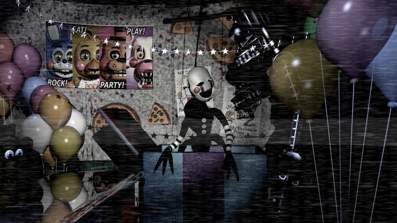 Puppet Tries To Exit His Music Box FNaF in Real Time Animated