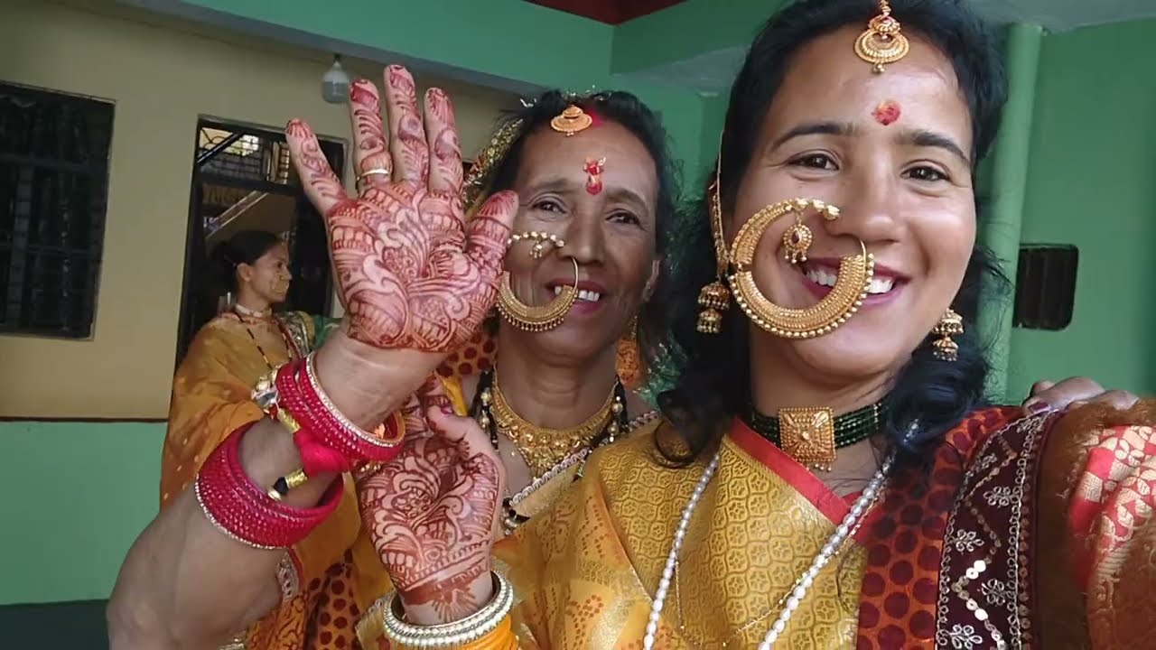 छोटी बहन की हल्दी 💛 | महिला संगीत में दुल्हन & फैमिली वालो के खुबसूरत डांस 💃  @Bhawanapahadi #sadi 