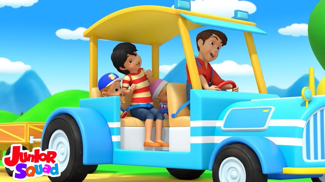 Ruote Sulla Canzone del Trattore per Bambini e Prescolare Rime