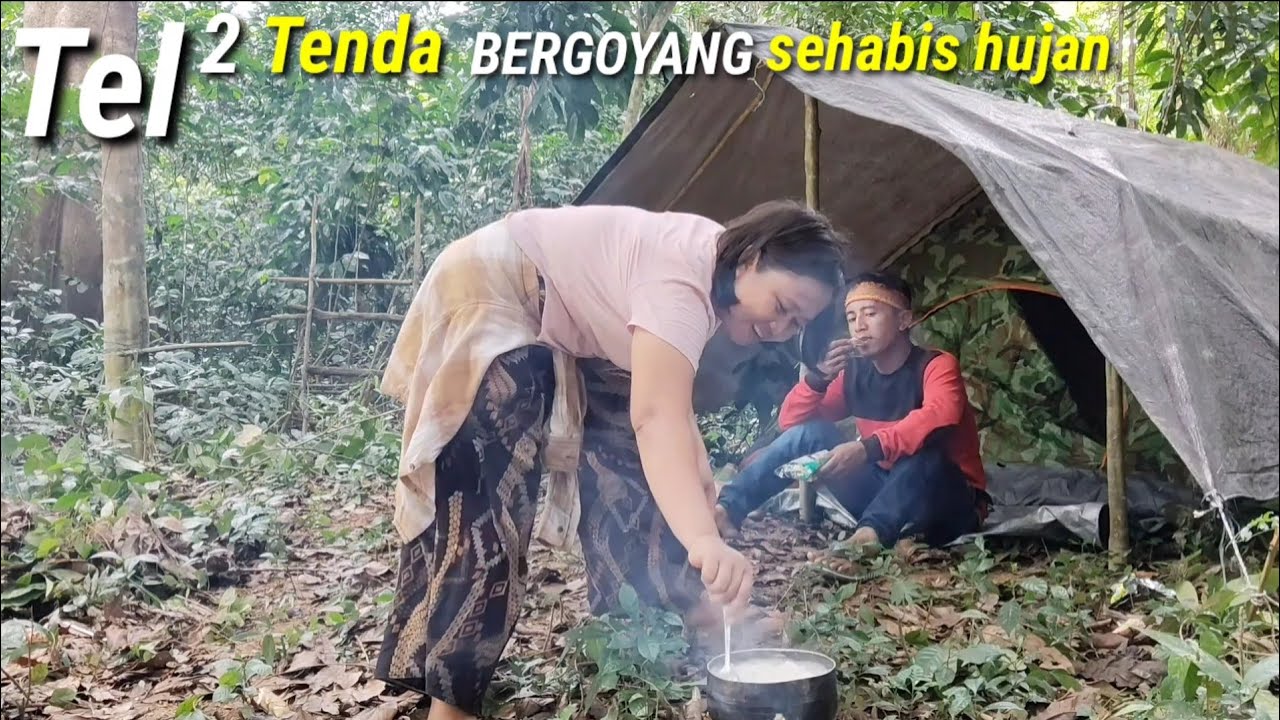 CAMPING BERSAMA MANTAN PACAR BERBURU IKAN DI GUYUR HUJAN 