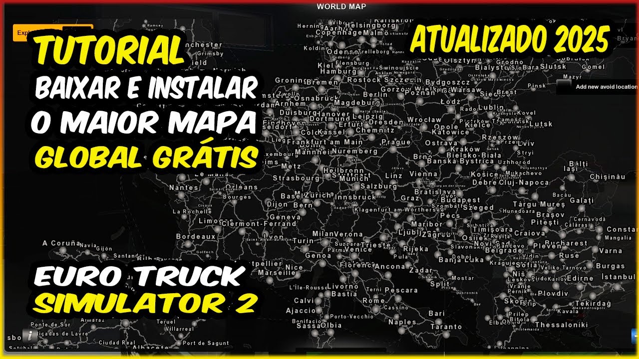 COMO BAIXAR E INSTALAR MAPA PROMODS EURO TRUCK SIMULATOR 2 - O MAIOR MAPA GLOBAL COM 8 PA&Iacute;SES