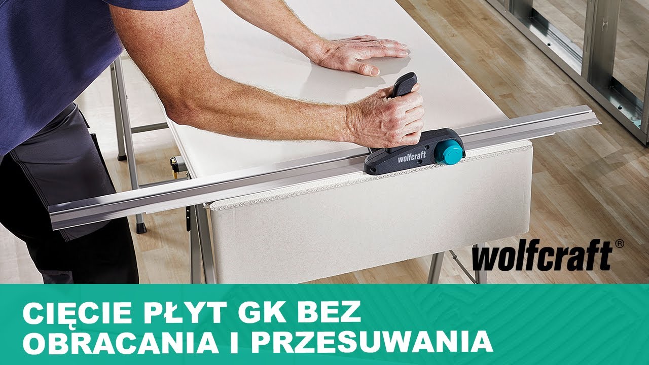 Szybkie jednorazowe cięcie płyt gipsowo - kartonowych | wolfcraft