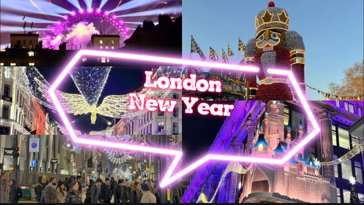 London at Christmas & New Year 🎄✨ Winter Wonderland & London Eye Fireworks