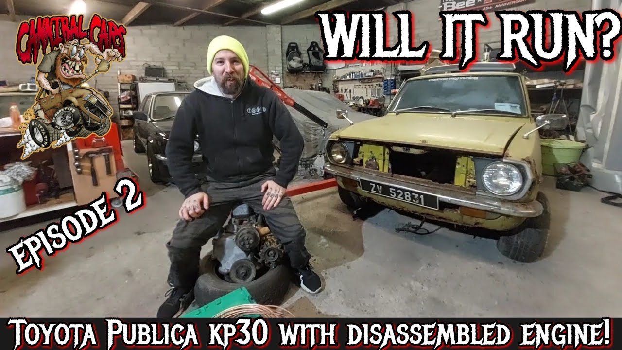 WILL IT RUN? 1975 TOYOTA PUBLICA/1000 KP30 with disassembled engine! PART 2!