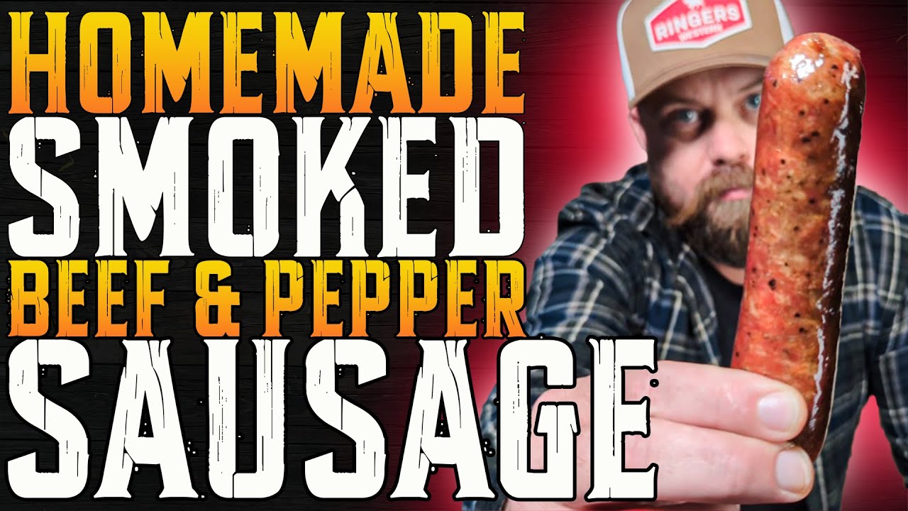 How to make Smoked Beef & Pepper Sausages | VEVOR Manual Sausage Stuffer