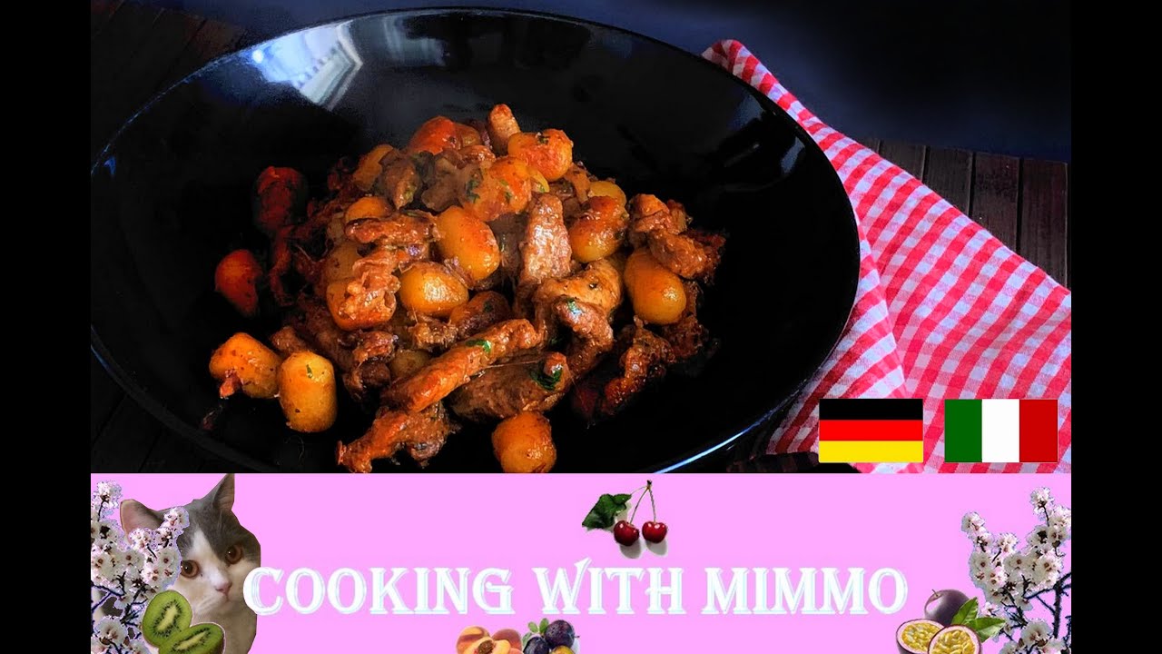 Gyros Gnocchi Pfanne / Gnocchi e gyros saltati in padella