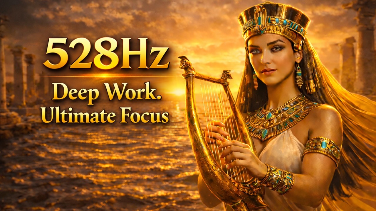 528Hz Deep Healing for Focus & Hard Work | Ancient Egypt Ambience | King's throne