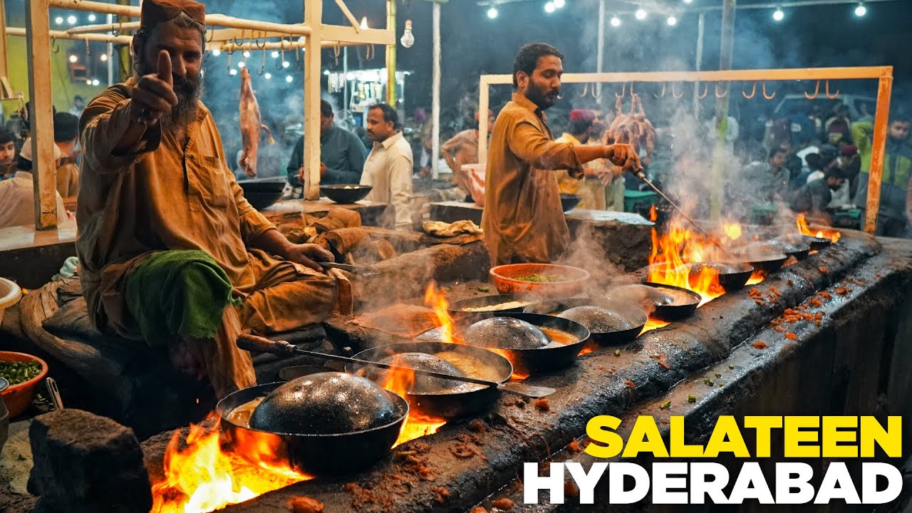 Hyderabad ka Salateen | Mutton Karhai & Namkeen | Hala Naka ki Namak Mandi | Pakistani Street Food