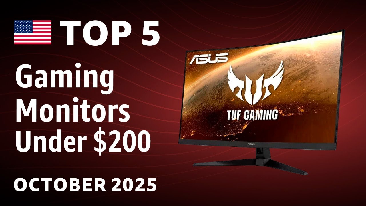 TOP &mdash; 5. Najlepsze monitory do gier (poniżej 200 USD) &ndash; październik 2025