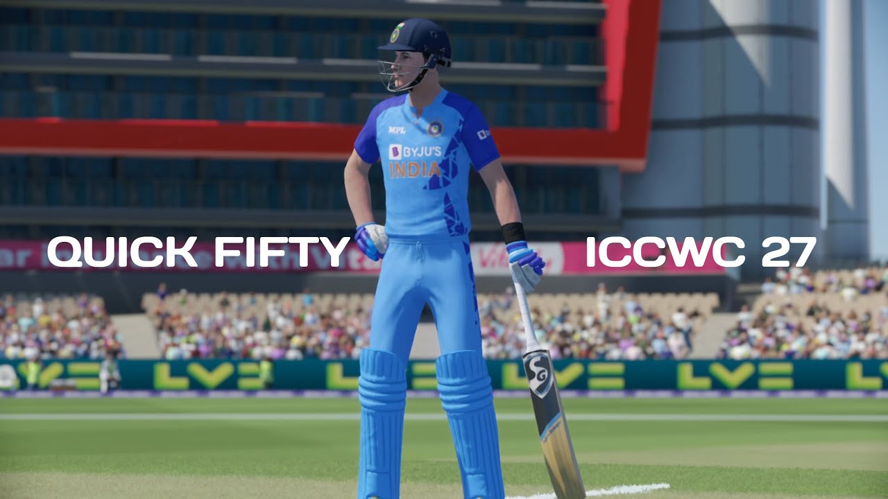 CRICKET 22 | CAREER MODE - 15 | ICCWC 27 QUICK 50 LEDS TO VICTORY | INDIA VS PAKISTAN | SIMPLEKUNJ