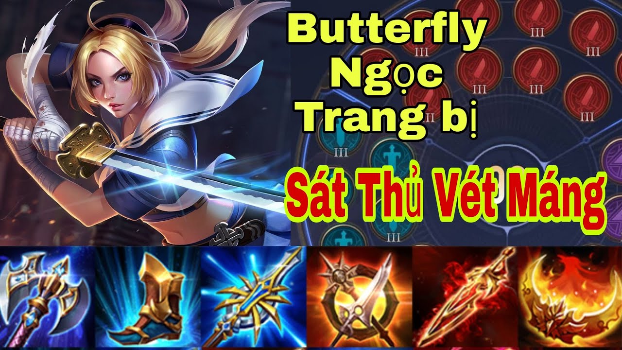 Butterfly M&ugrave;a 23 | Bảng ngọc D&agrave;nh Cho Butterfly Đi Rừng Mạnh Nhất | Tăng 200% S&aacute;t Thương