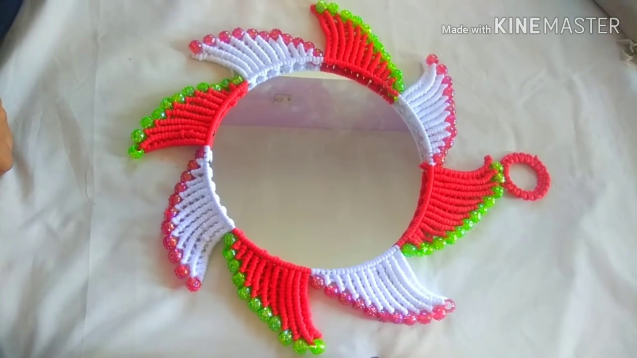 #Diy Macrame mirror holder for beginners...must try this new design...