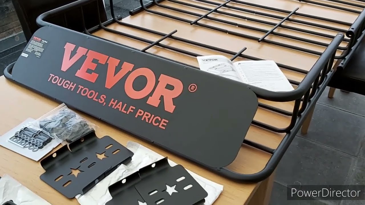 La galerie de toit extensible, VEVOR VYCD-003, déballée, montée.