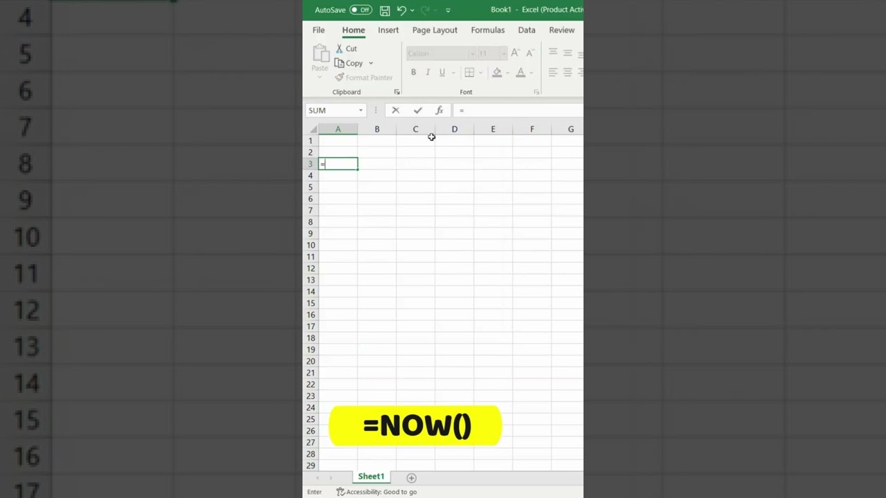 How to Use Auto Update Date Time in Microsoft Excel