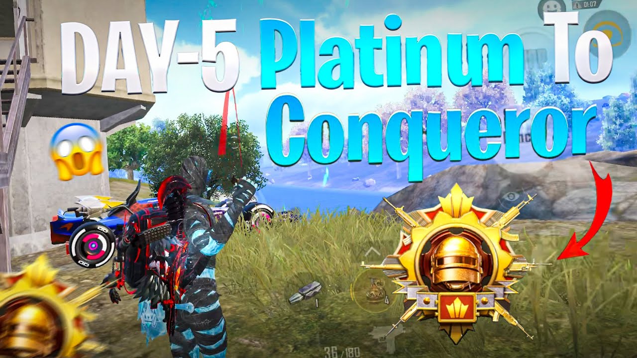 😱 DAY-5 Platinum To Conqueror Best Strategy For Rank Push 😱