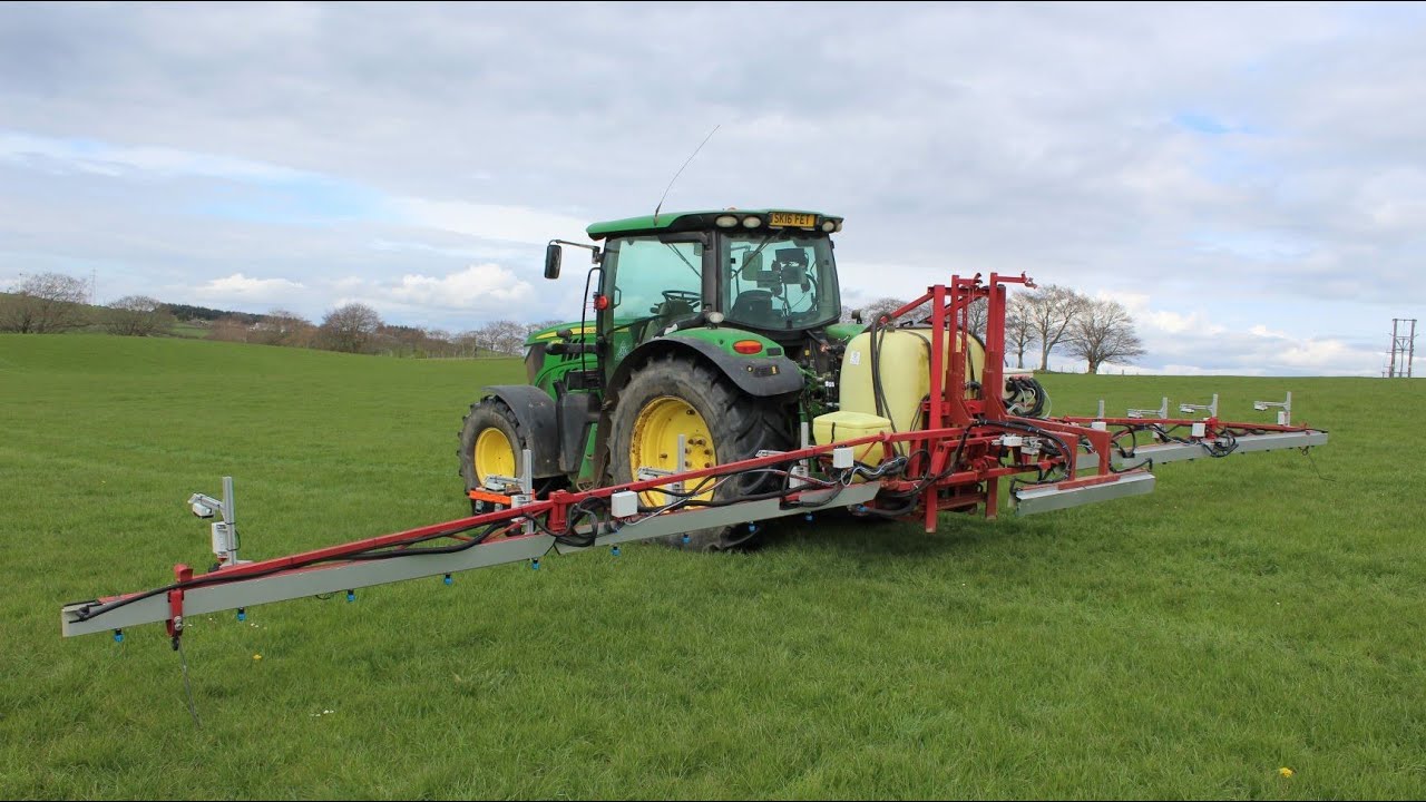 'RUMEX': Automated Grassland Weed Spot Sprayer (12m Prototype). Field trials, Spring 2021.
