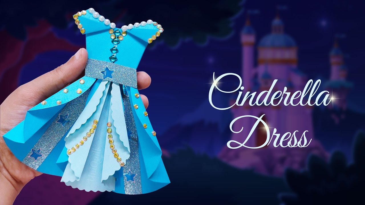 Beautiful Cinderella Dress | Origami Paper Dress