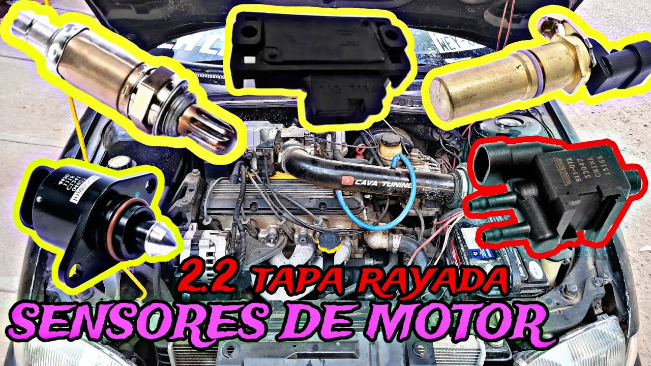 TODOS los SENSORES del MOTOR 2.2 TAPA RAYADA 1990/1997