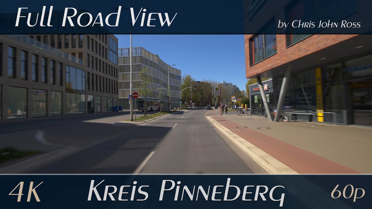 Rellingen/Pinneberg: Hauptstraße, Eichenstraße, Damm, Friedrich-Ebert-Straße, Elmshorner Straße - 4K