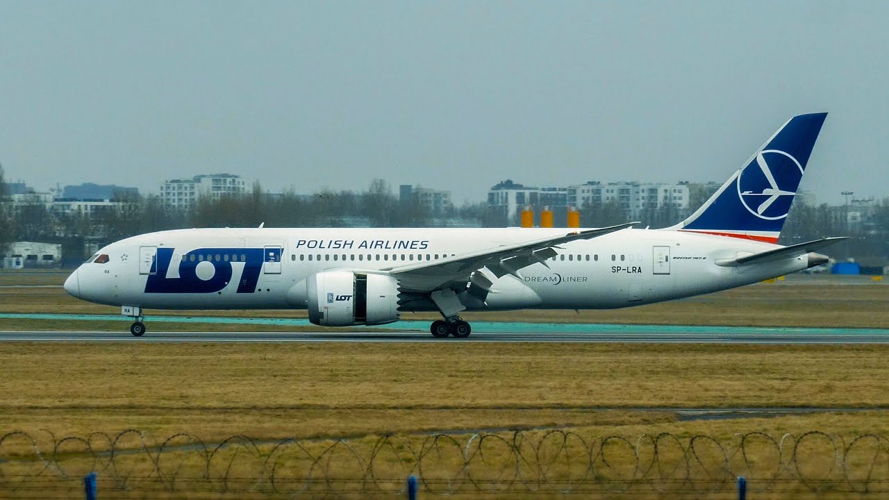 Przyloty i odloty samolotów - Lotnisko Chopina Warszawa - Plane Spotting #10 (4K)