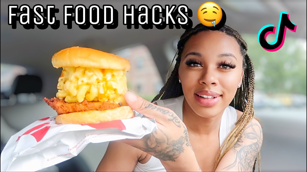 TRYING WEIRD FAST FOOD COMBOS I FOUND ON TIKTOK | ice cream and Baja blast....