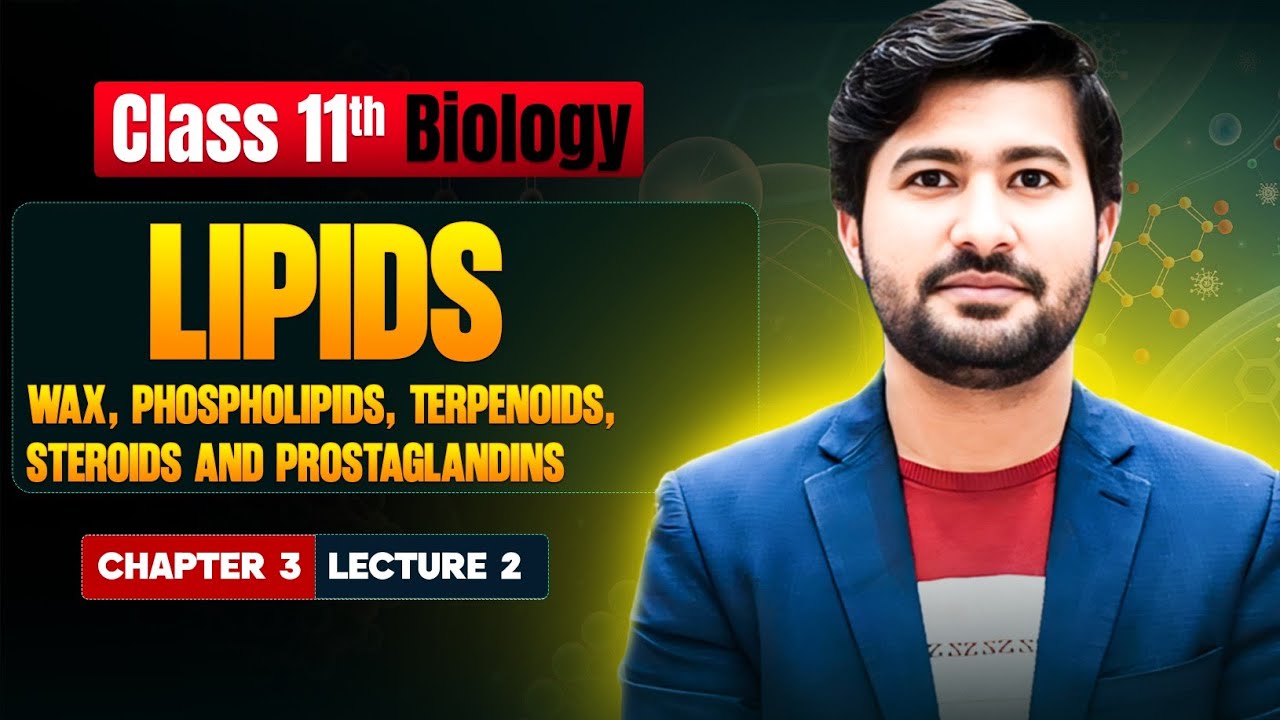Lipids lec # 2  | Wax, Phospholipids, Terpenoids, Steroids and Prostaglandins | By irtisams biology