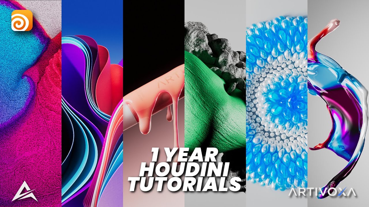 1 Year of Houdini Tutorials on Artivoxa - Thank You ❤️