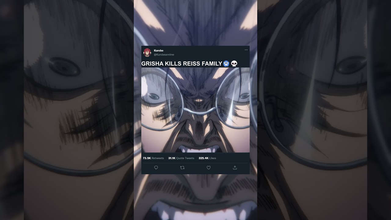 Grisha Kills Reiss Family🥶💀 || Attack on Titan #aot #aotedit #erenyeager