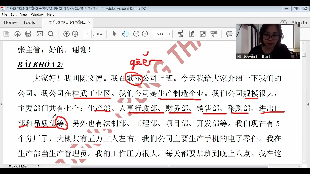 BÀI 1. CƠ CẤU CHỨC VỤ PHÒNG BAN ( PHẦN 2) BÀI KHÓA+ LUYỆN TẬP
