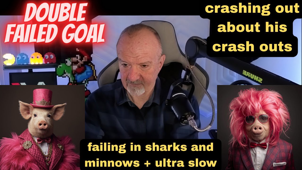DsP--failing in sharks and minnows + ultra slow night--crashing out about his crash outs + slow day